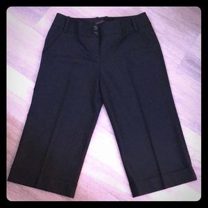 The Limited Cassidy Black Wide Leg Crop Pants sz 8